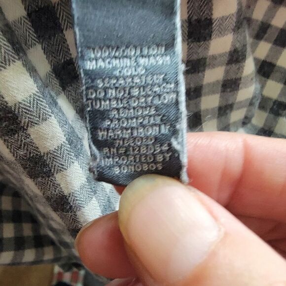 Bonobos Men's Checkered Slim Fit Button Down. Size M. - Picture 2 of 6